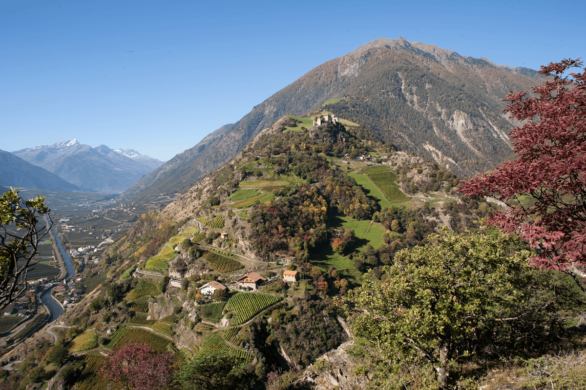 Ansicht Schloss Juval, Sommer, TG Naturns Peter Santer! (1)